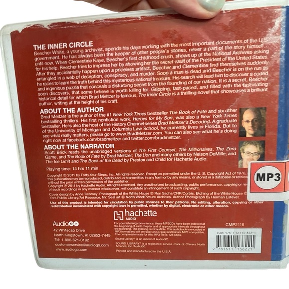 Lot of 3 Audio Books Brad Meltzer Book of Lies Inner Circle Book of Fate  41 hrs - Picture 9 of 13